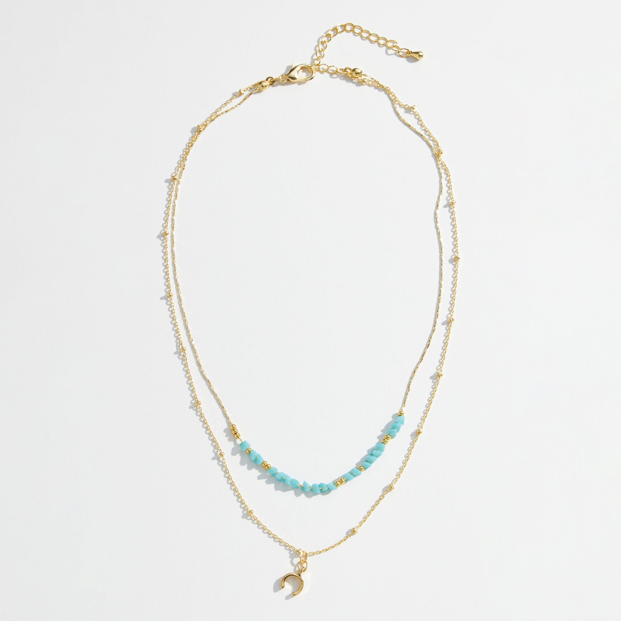 Gold Dipped Glass Beads Necklace - Frem