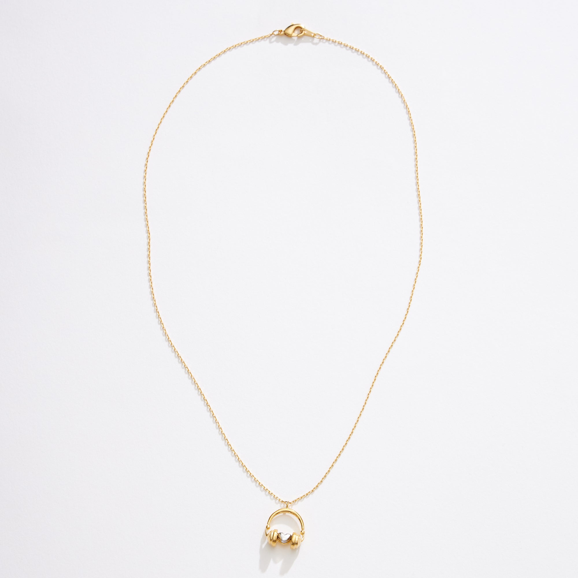 Gold Dipped Two Tone Headphone Necklace - Frem